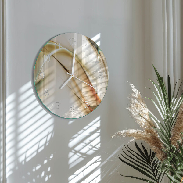 Glas wanduhr Abstraktion
