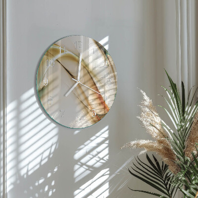 Glas wanduhr Abstraktion
