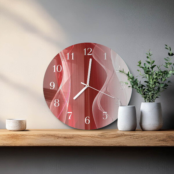 Glas wanduhr Abstraktion