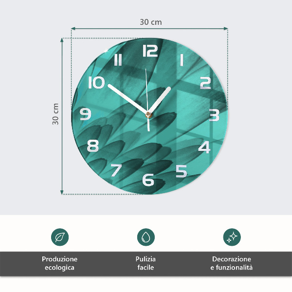 Glas wanduhr Wein
