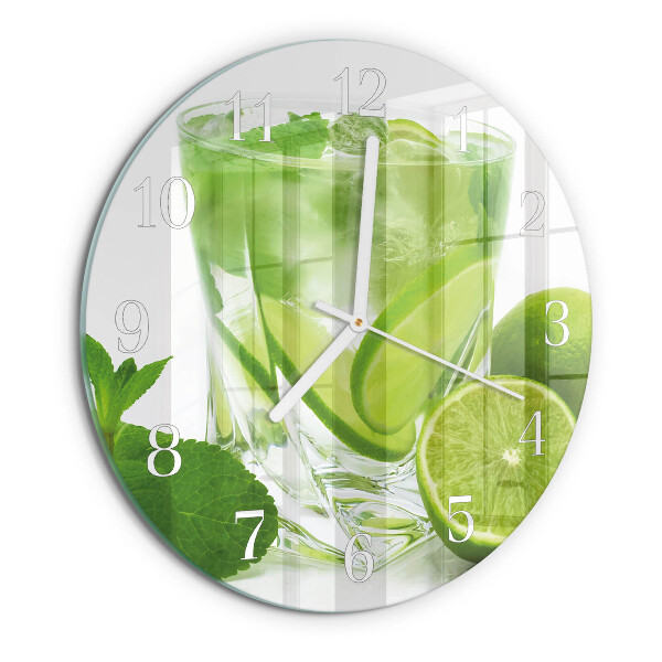 Glas wanduhr Kalziumkarbonat