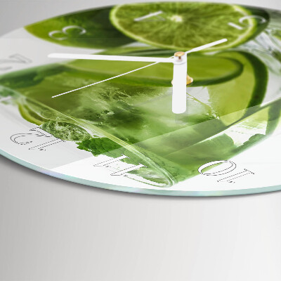 Glas wanduhr Kalziumkarbonat