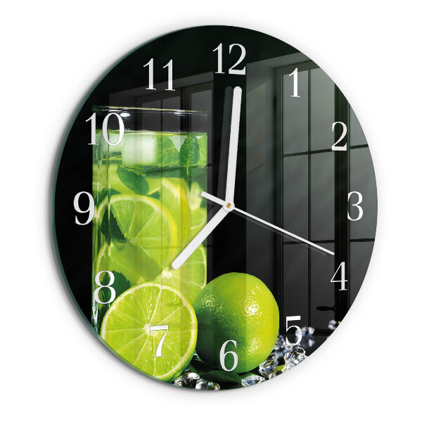 Glas wanduhr Kalziumkarbonat