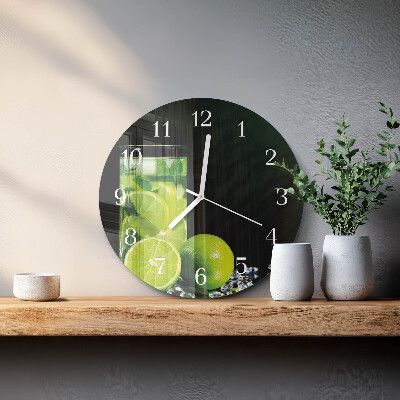 Glas wanduhr Kalziumkarbonat
