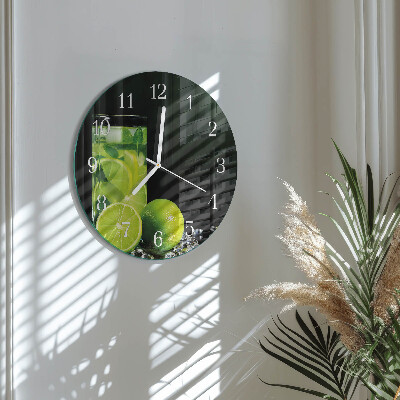 Glas wanduhr Kalziumkarbonat