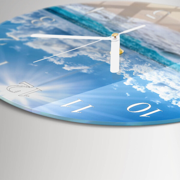 Glas wanduhr Meer