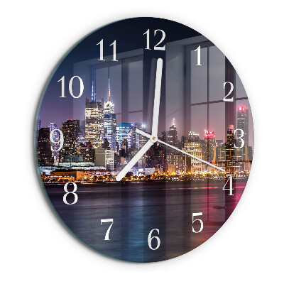 Glas wanduhr Horizont