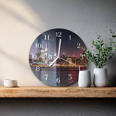Glas wanduhr Horizont