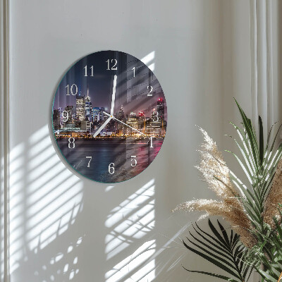 Glas wanduhr Horizont