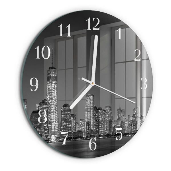 Glas wanduhr Horizont