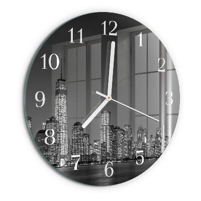 Glas wanduhr Horizont