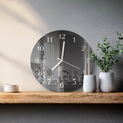 Glas wanduhr Horizont