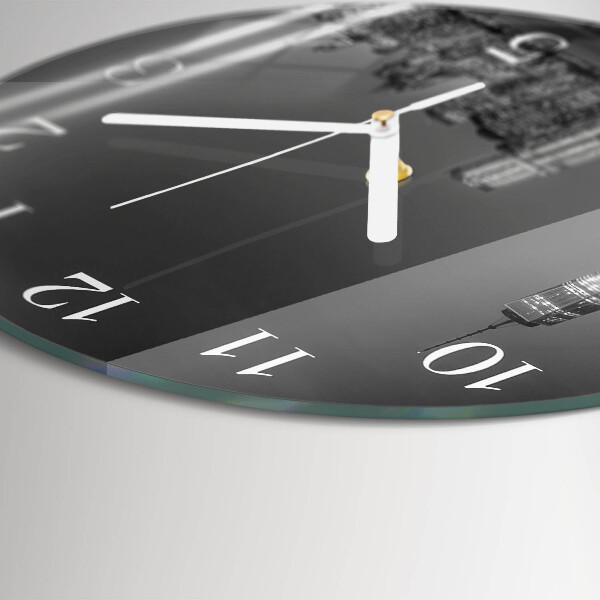 Glas wanduhr Horizont