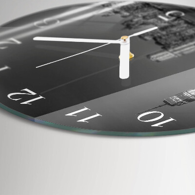 Glas wanduhr Horizont