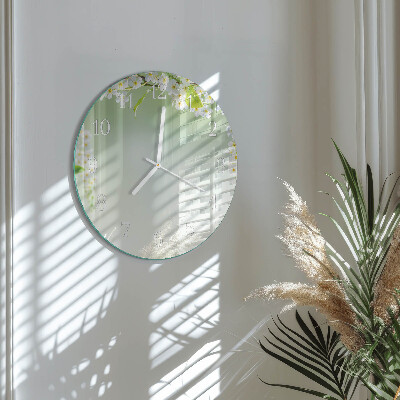 Glas wanduhr Frühling