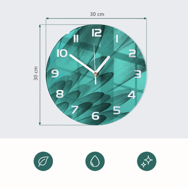 Glas wanduhr Gewürze