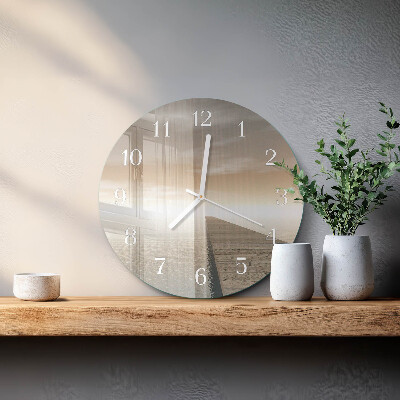 Glas wanduhr Pier