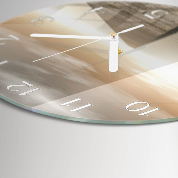 Glas wanduhr Pier