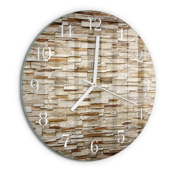 Glas wanduhr Klinker