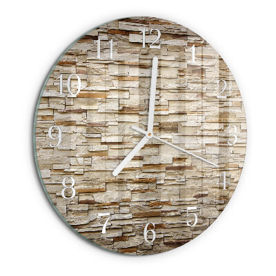 Glas wanduhr Klinker
