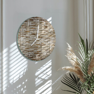 Glas wanduhr Klinker