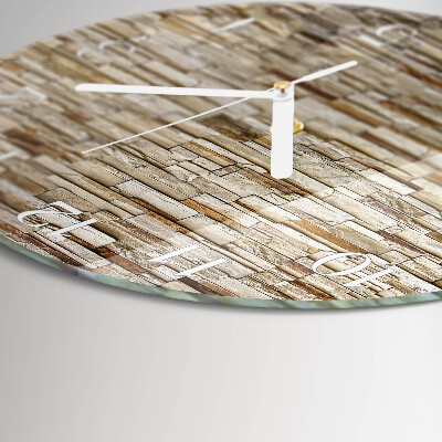 Glas wanduhr Klinker