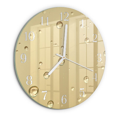 Glas wanduhr Tropfen