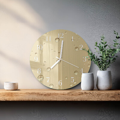 Glas wanduhr Tropfen