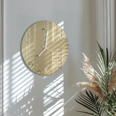 Glas wanduhr Tropfen