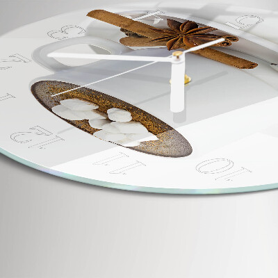 Glas wanduhr Schokolade