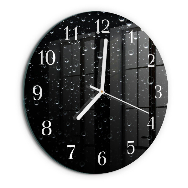 Glas wanduhr Tropfen