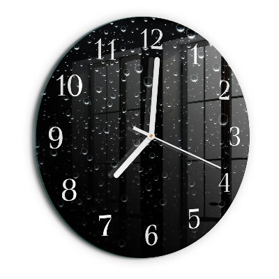 Glas wanduhr Tropfen