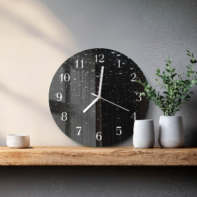 Glas wanduhr Tropfen