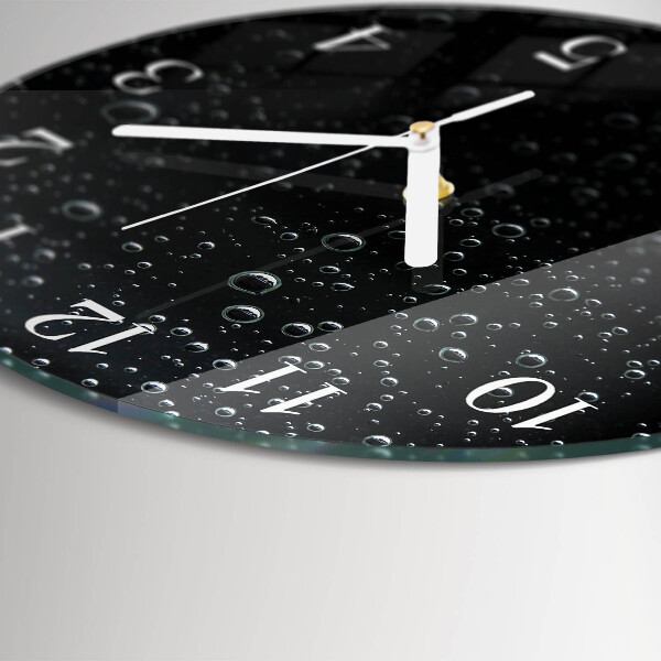 Glas wanduhr Tropfen