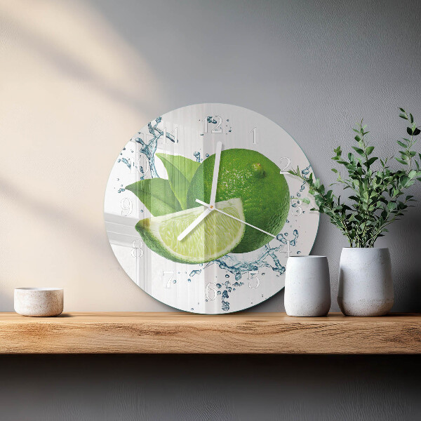 Glas wanduhr Kalziumkarbonat