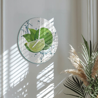 Glas wanduhr Kalziumkarbonat