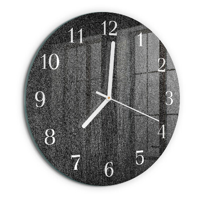 Glas wanduhr Holz
