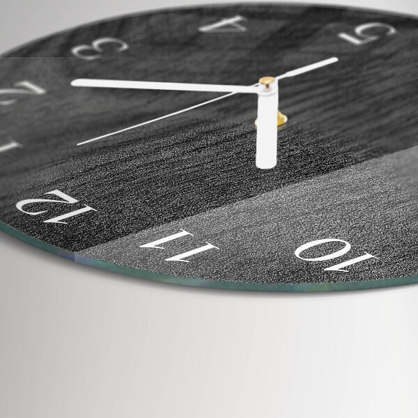 Glas wanduhr Holz
