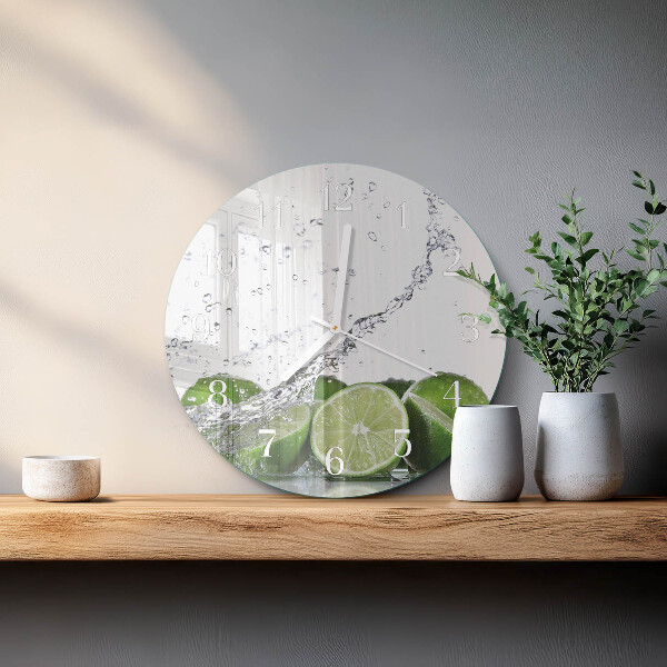Glas wanduhr Limes