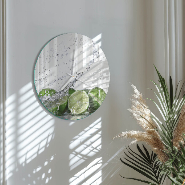 Glas wanduhr Limes