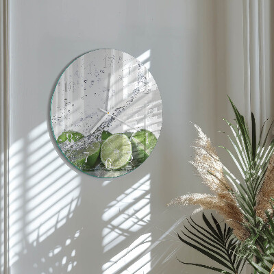 Glas wanduhr Limes