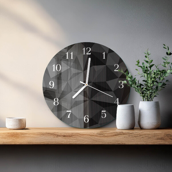 Glas wanduhr 3D-Muster