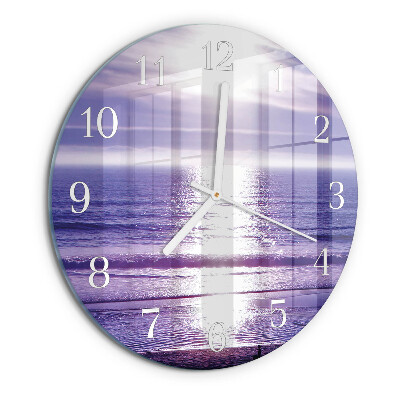 Glas wanduhr Meer