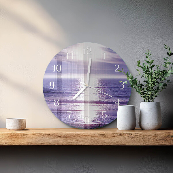 Glas wanduhr Meer