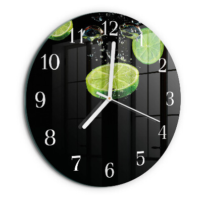 Glas wanduhr Limes