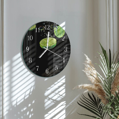 Glas wanduhr Limes