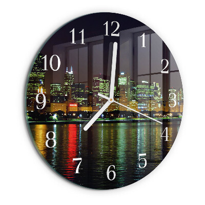 Glas wanduhr Horizont