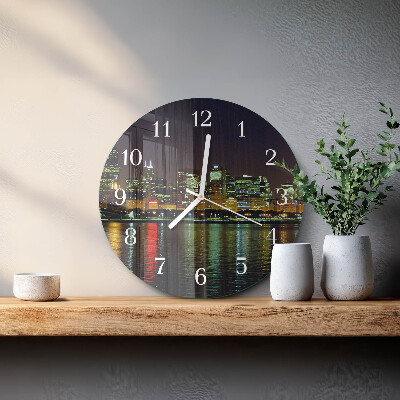 Glas wanduhr Horizont