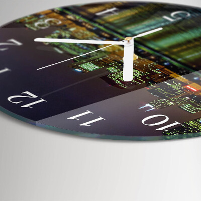 Glas wanduhr Horizont