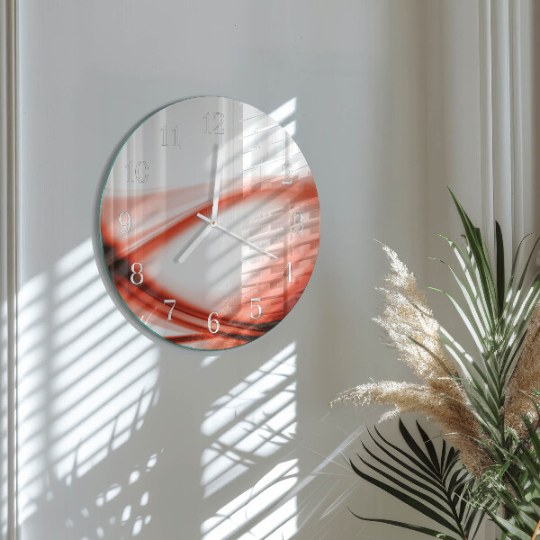 Glas wanduhr Abstrakte Linien